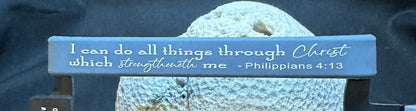 Silicone Bracelet Bible Verse  4:13 I can do all things through Christ