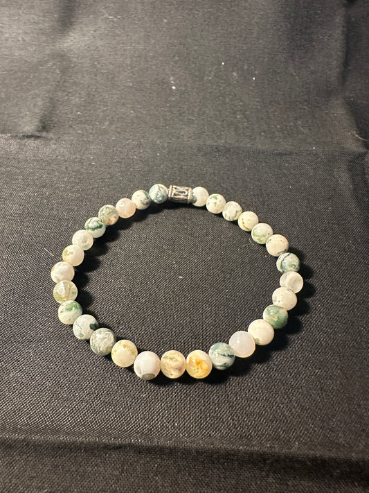 Tree Agate Natural Stone Bead Bracelets