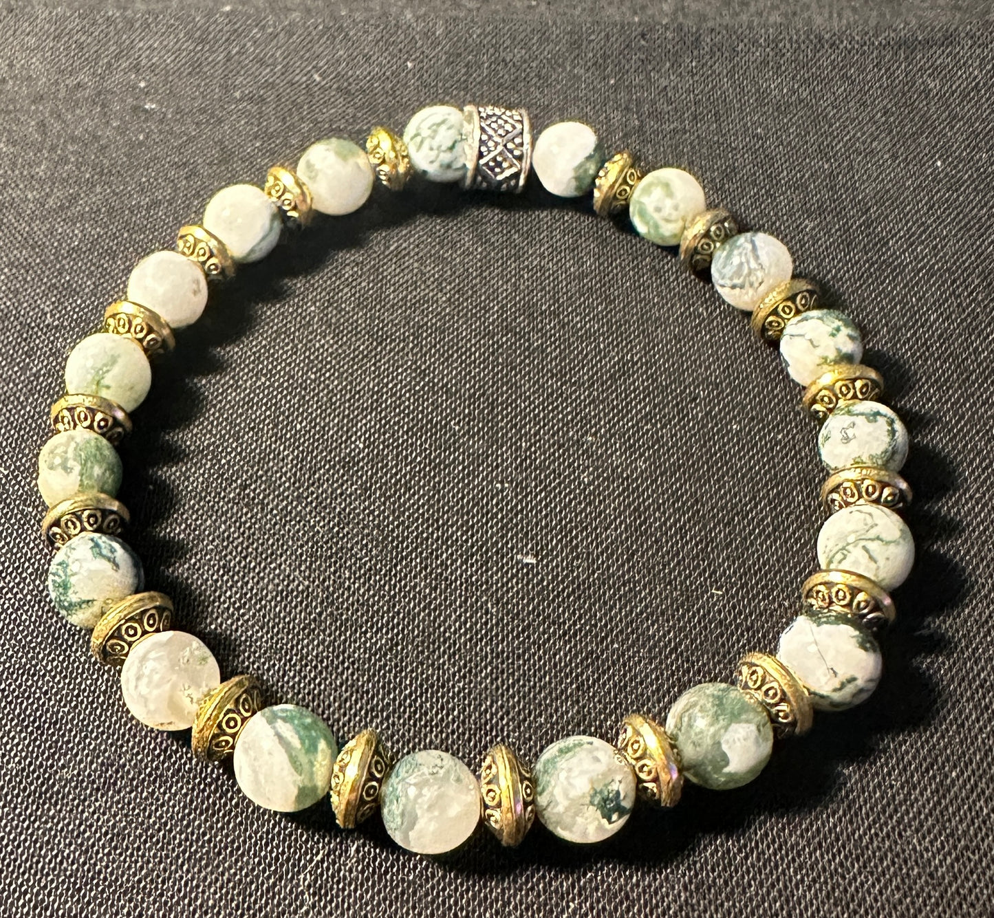 Tree Agate Natural Stone Bead Bracelets