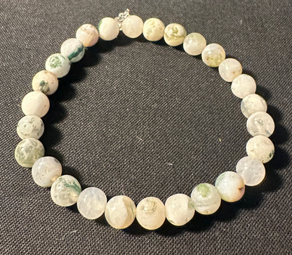 Tree Agate Natural Stone Bead Bracelets