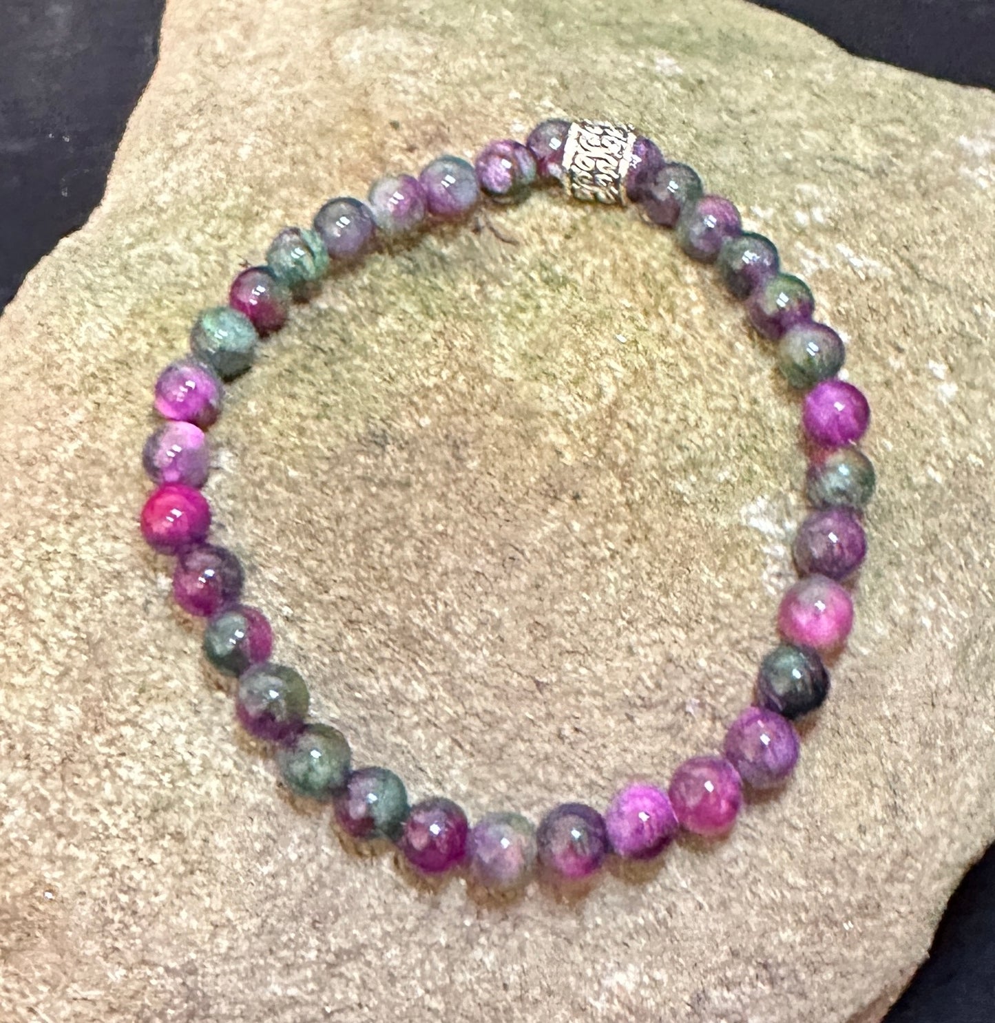 Purple Tourmaline Natural Stone Bracelet