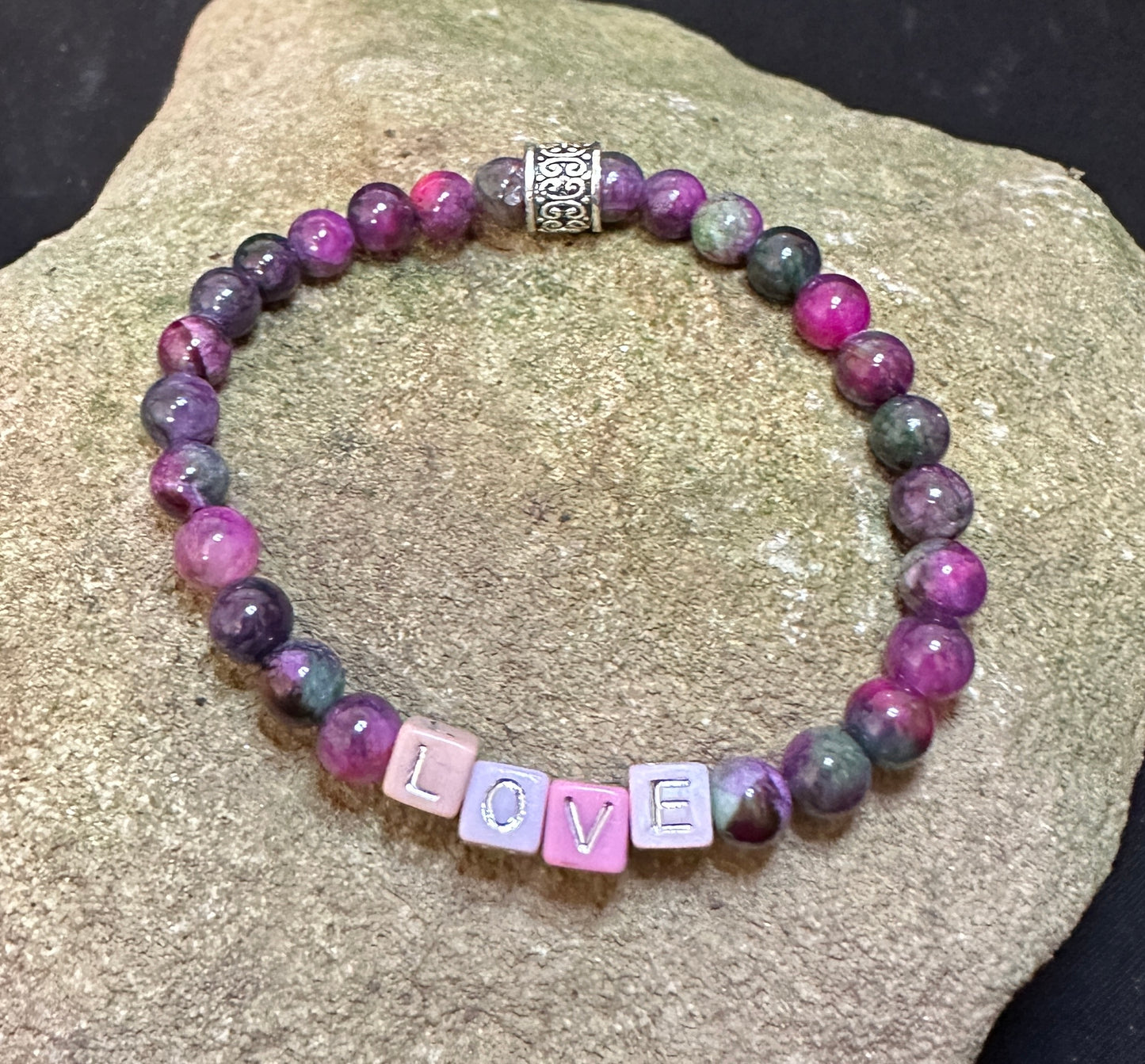 Purple Tourmaline Bracelet LOVE